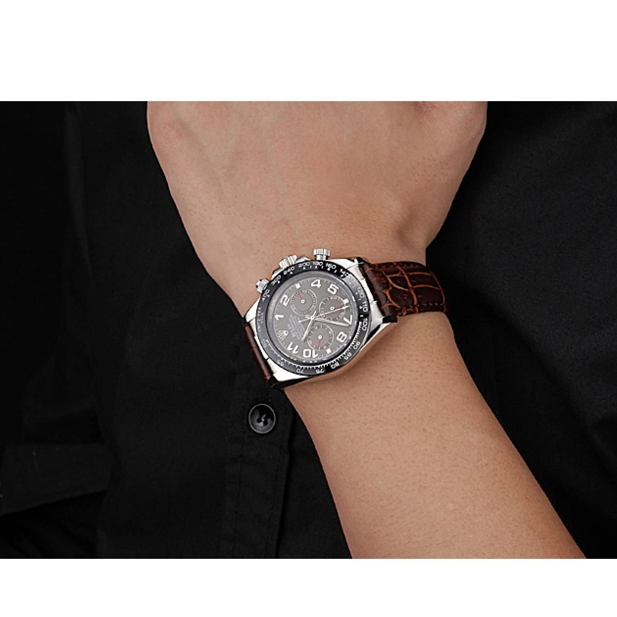 AAA replica watch Racing Case Dial Bracelet Daytona Stainless Leather Rolex Steel 622632 Cosmograph Grey 0621